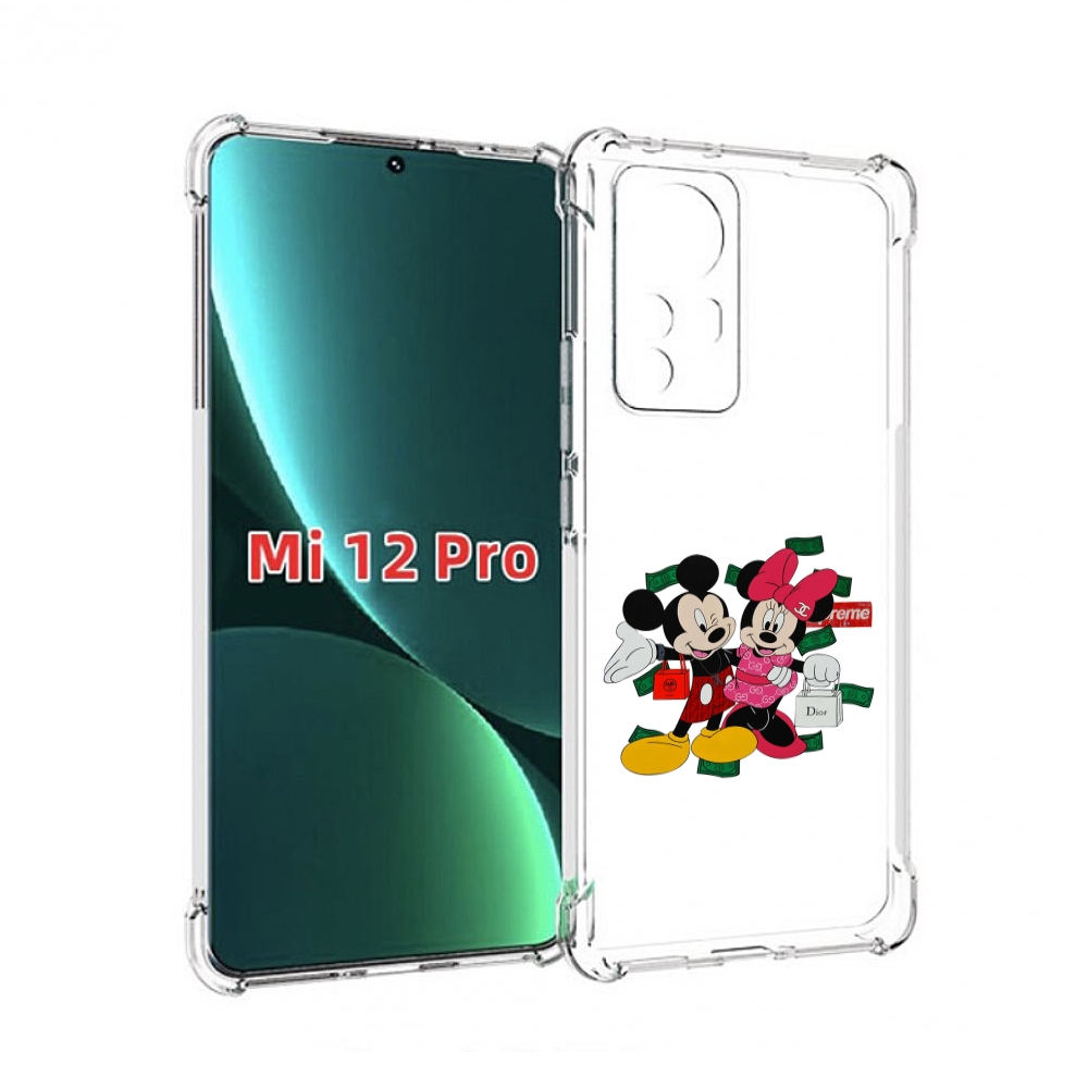 

Чехол MyPads модные-микки-маус детский для Xiaomi 12S Pro, Прозрачный, Tocco