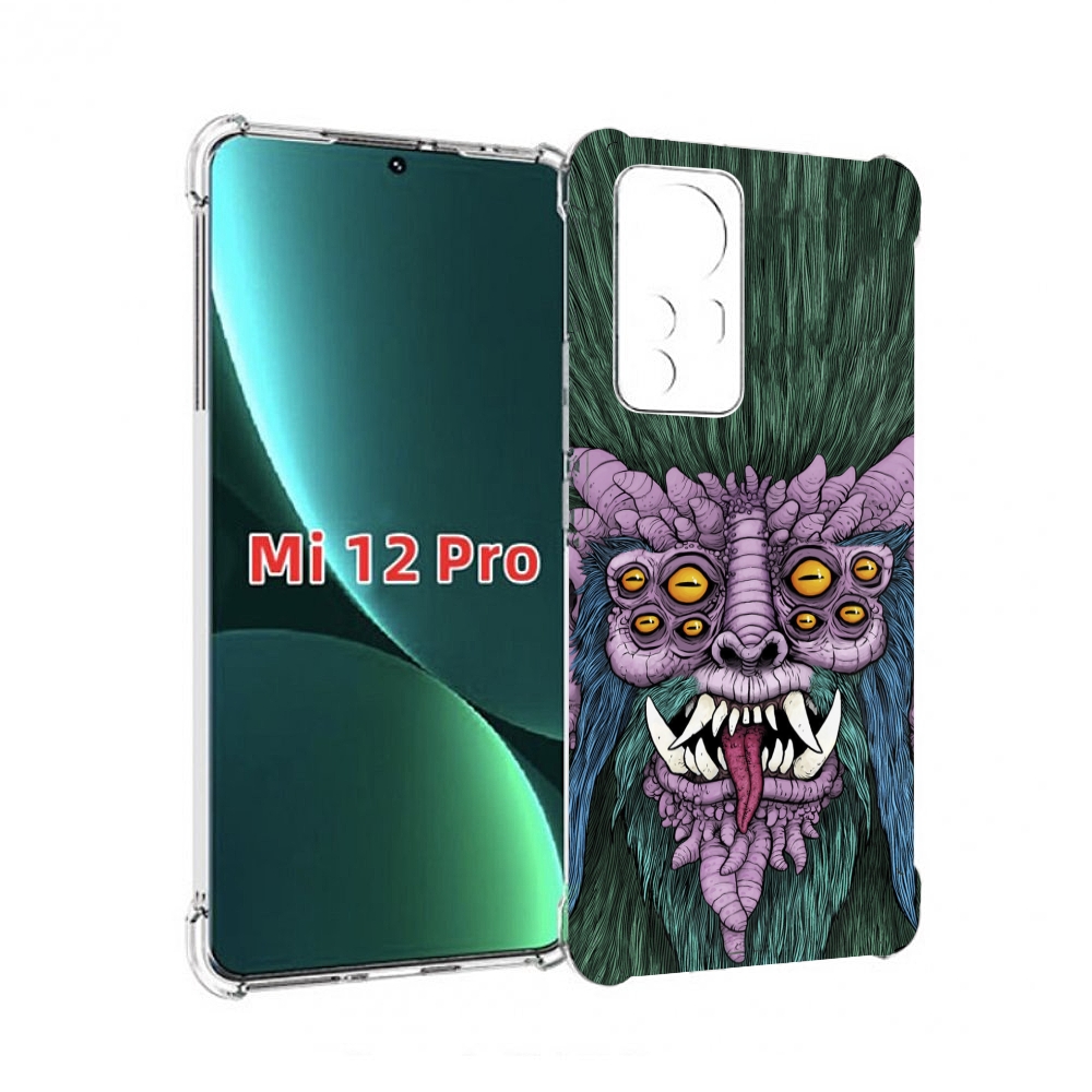 

Чехол MyPads многоглазый черт для Xiaomi 12S Pro, Прозрачный, Tocco