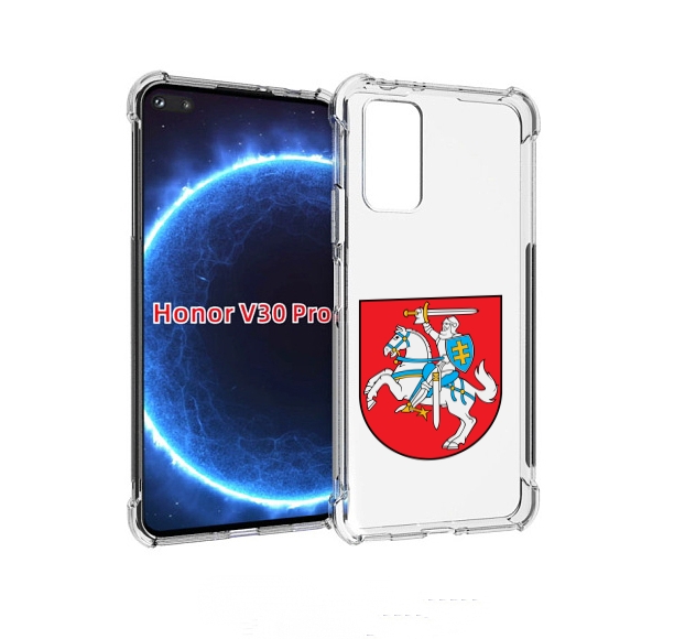 

Чехол бампер MyPads герб-литва для Honor V30 Pro, Прозрачный, Tocco