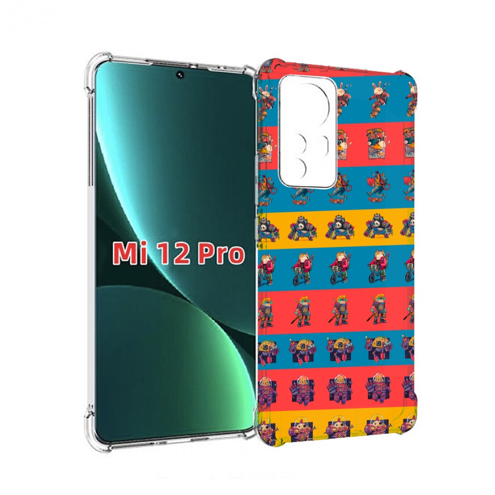 

Чехол MyPads много стикеров для Xiaomi 12S Pro, Прозрачный, Tocco
