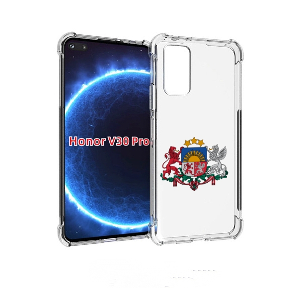 

Чехол бампер MyPads герб-латвии для Honor V30 Pro, Прозрачный, Tocco