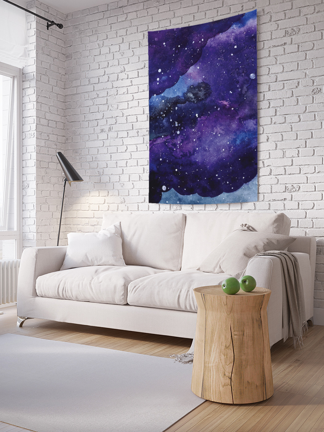 

Вертикальное фотопанно на стену JoyArty Акварельный космос 150x200 см, Акварельный космос