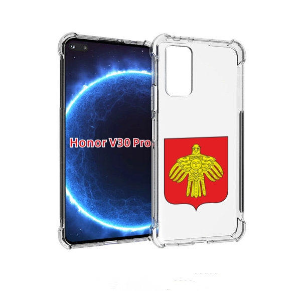 

Чехол бампер MyPads герб-коми-сыктывкар для Honor V30 Pro, Прозрачный, Tocco