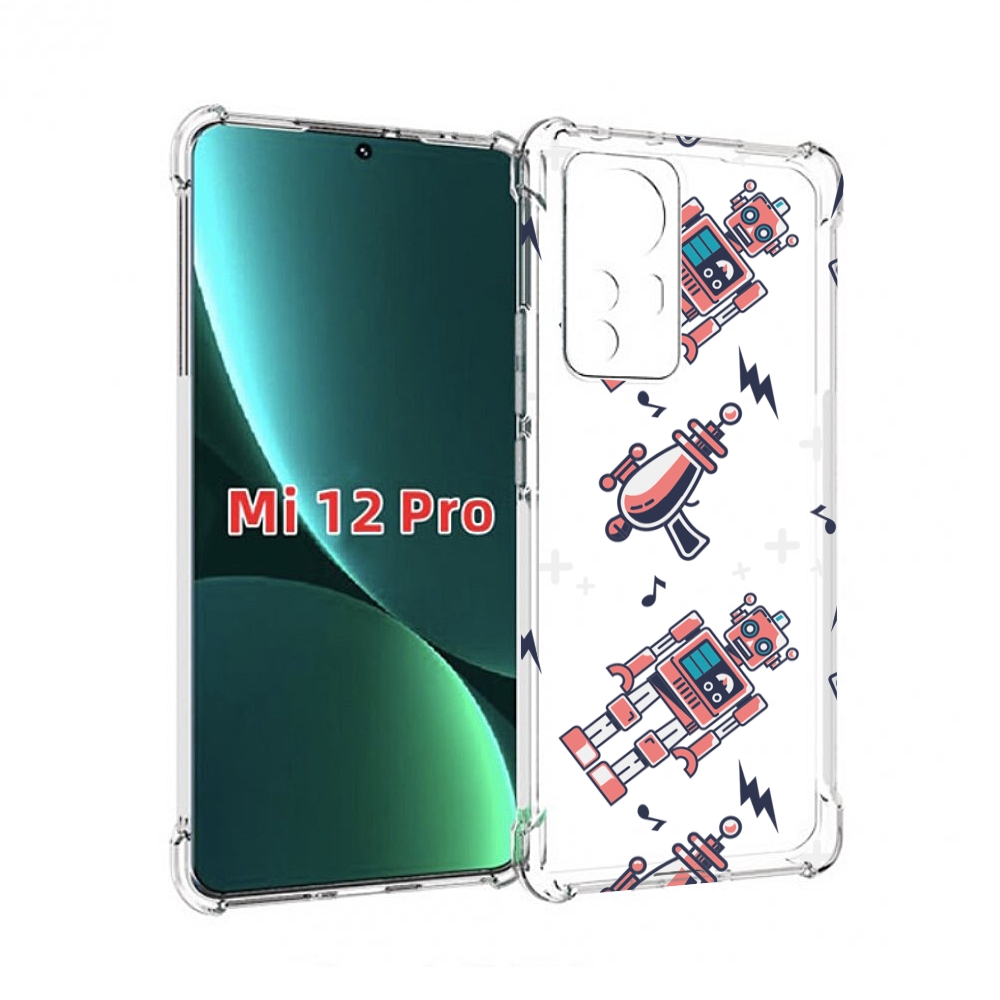 

Чехол MyPads мини-роботы для Xiaomi 12S Pro, Прозрачный, Tocco