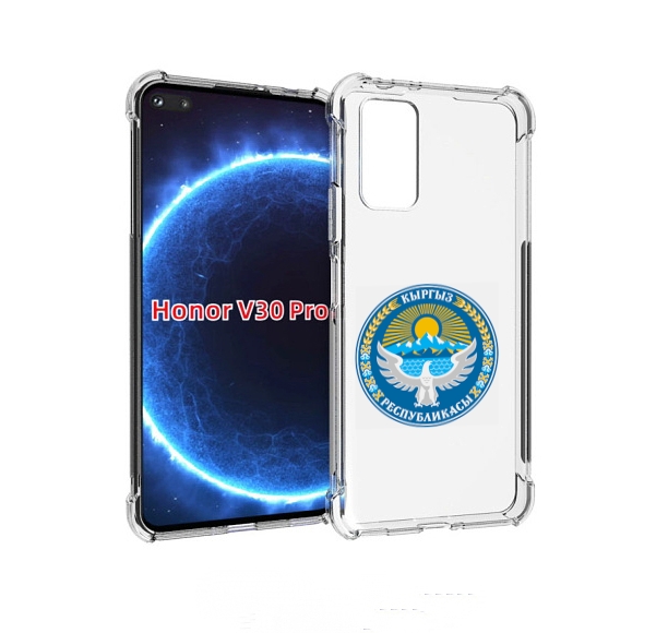 

Чехол бампер MyPads герб-киргизия для Honor V30 Pro, Прозрачный, Tocco