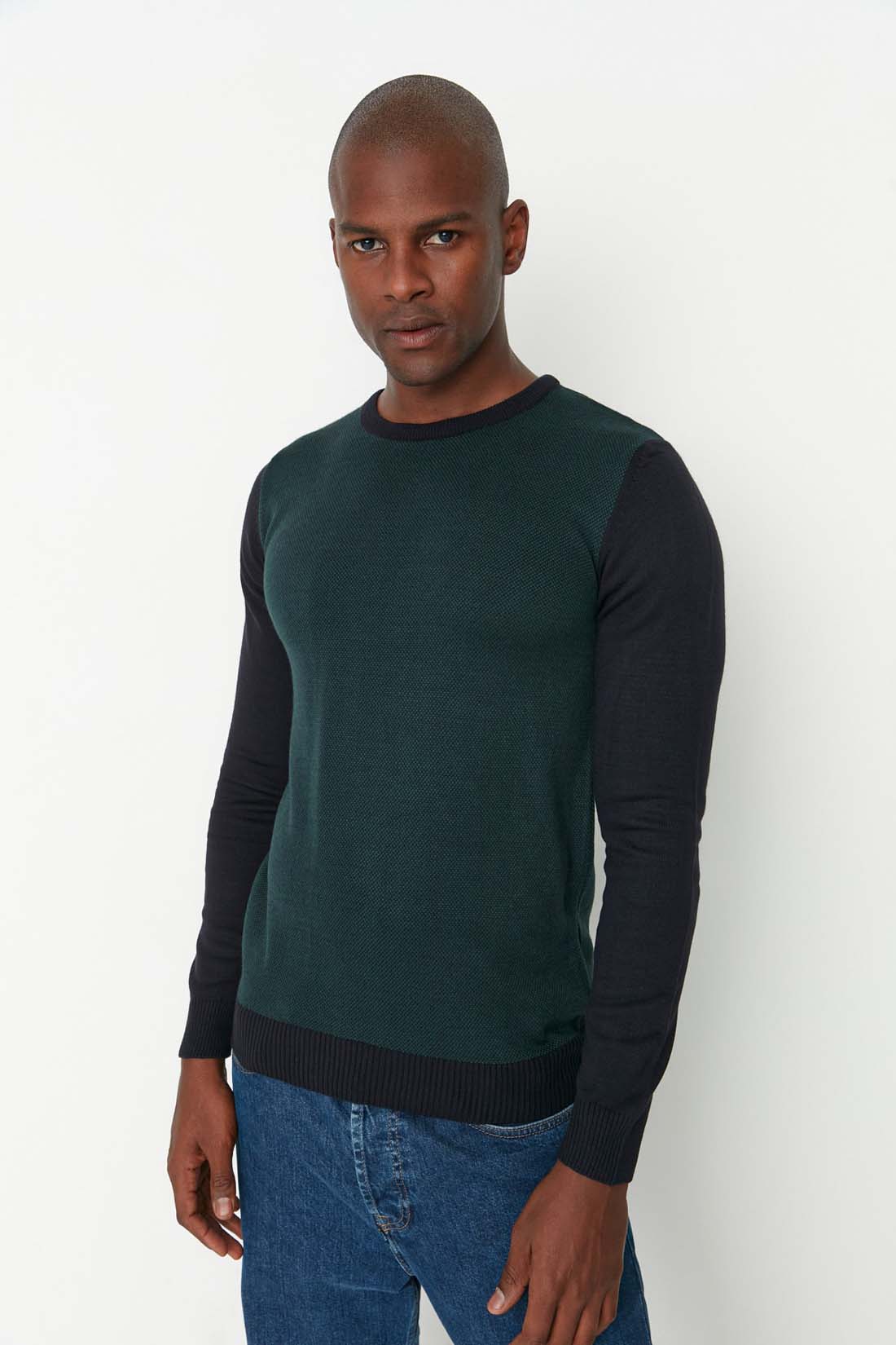 

Джемпер мужской Trendyol TMNAW22KZ0600 зеленый XL, trendyol TMNAW22KZ0600