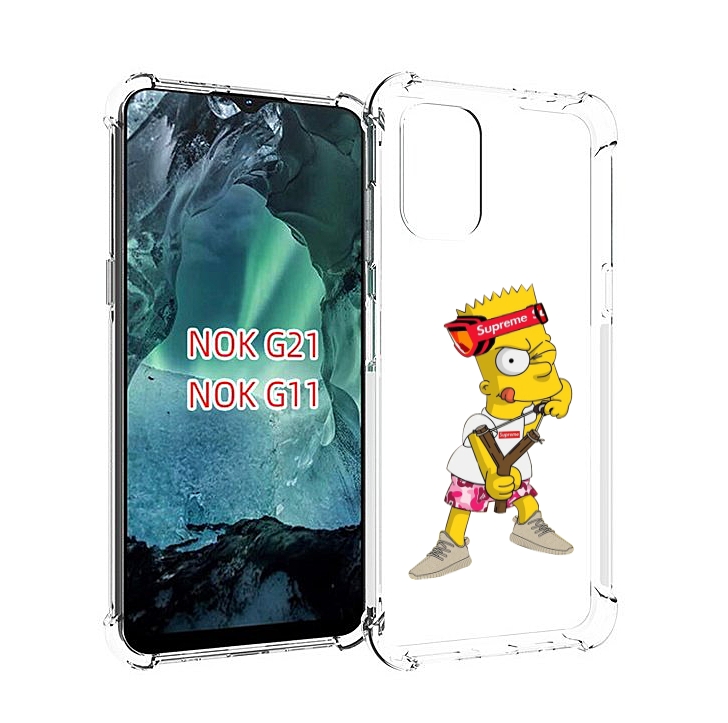 

Чехол Mypads Модный-Барт-Симпсон Для Nokia G11/G21, Прозрачный, Tocco