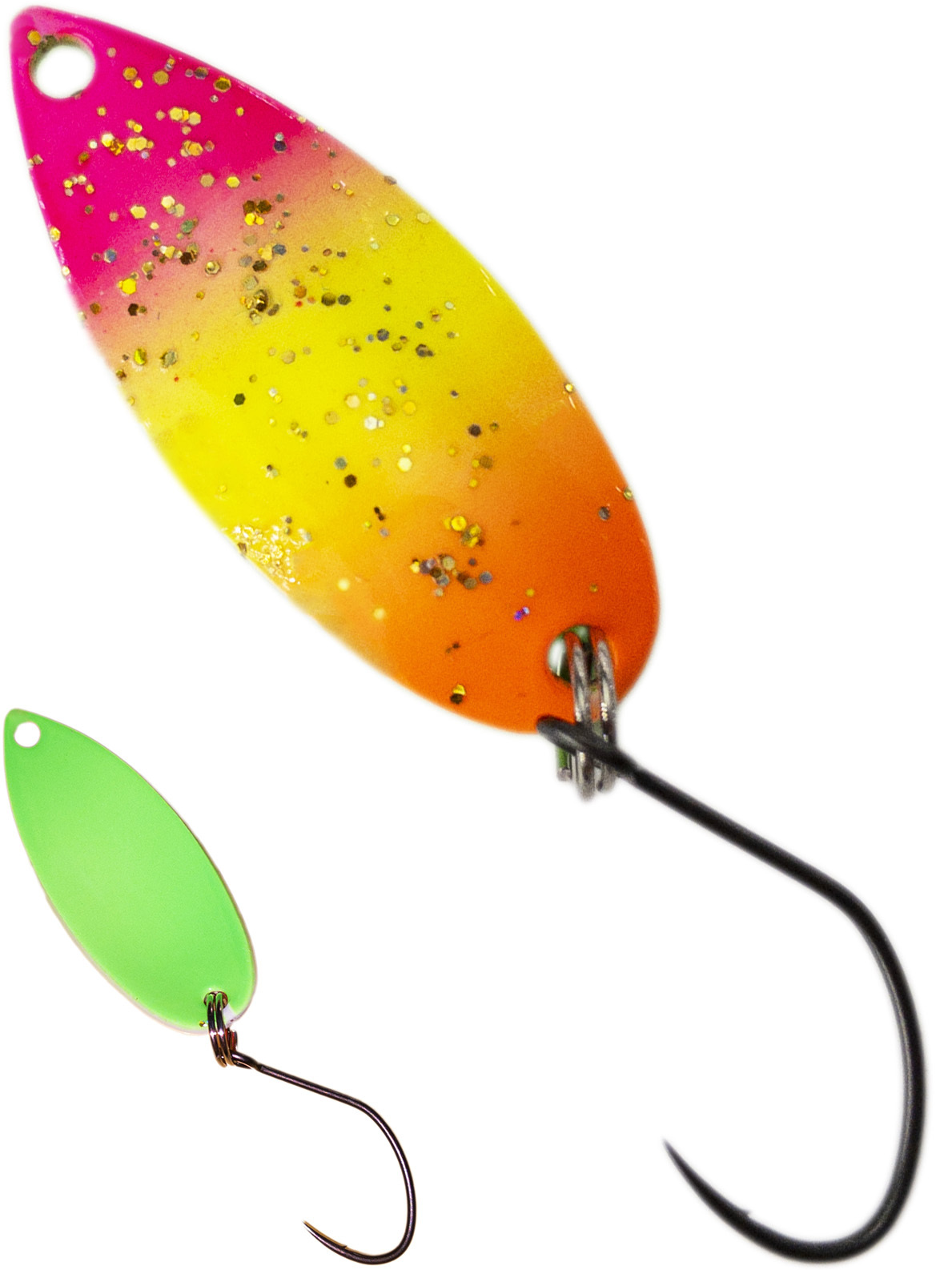 

Блесна колебалка Зябликов Семечка 2.9см 2.2гр цвет 22103, Желтый;оранжевый;розовый;зеленый