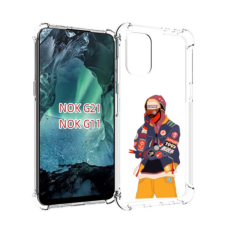 

Чехол Mypads Модник Для Nokia G11/G21, Прозрачный, Tocco