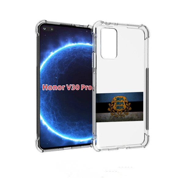 

Чехол бампер MyPads герб флаг эстонии-1 для Honor V30 Pro, Прозрачный, Tocco
