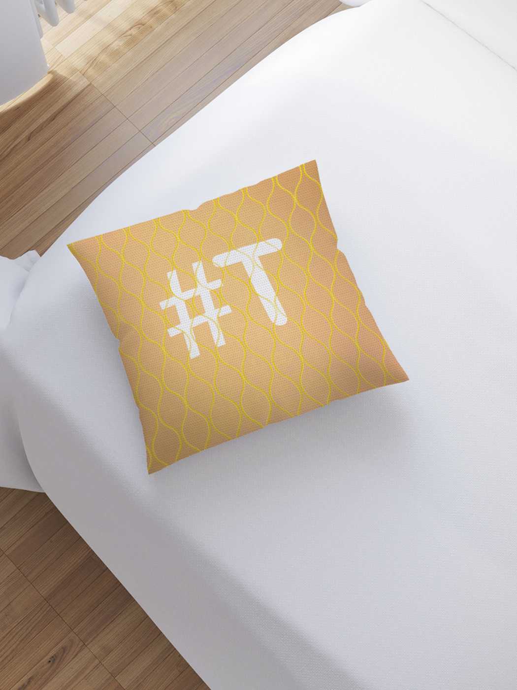 

Наволочка декоративная JoyArty "Оранжевая t с хештэгом" на молнии, 45x45 см