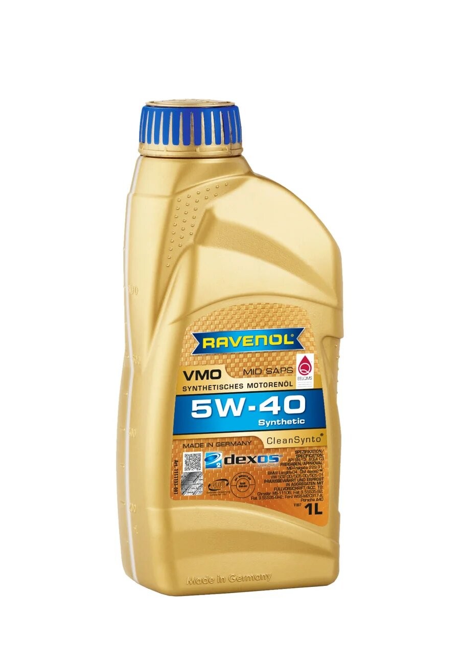 фото Моторное масло ravenol vmo new 5w40 1 л