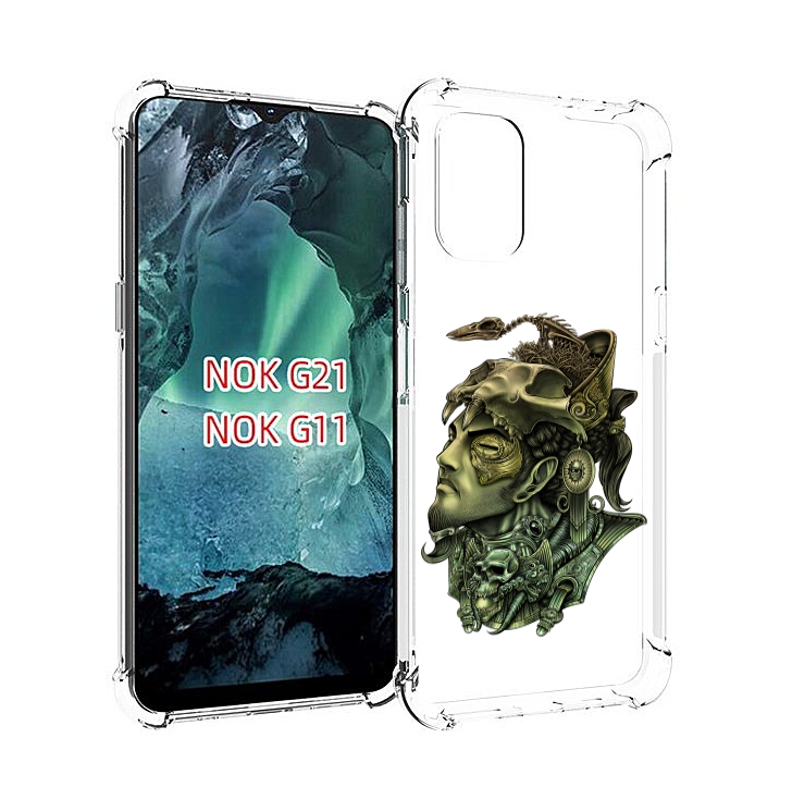 

Чехол Mypads Бронзовый Воин Для Nokia G11/G21, Прозрачный, Tocco