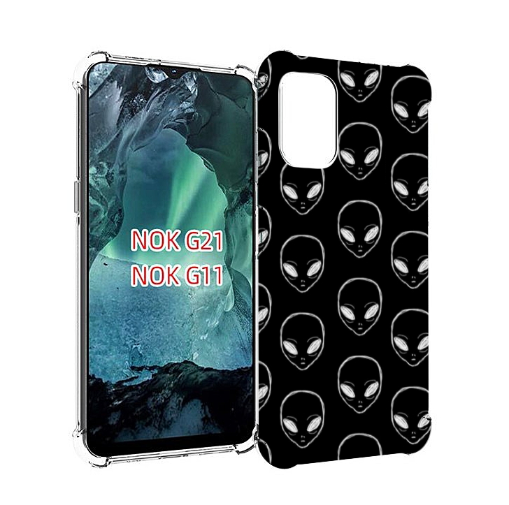

Чехол Mypads Мини-Инопланетяне Для Nokia G11/G21, Прозрачный, Tocco
