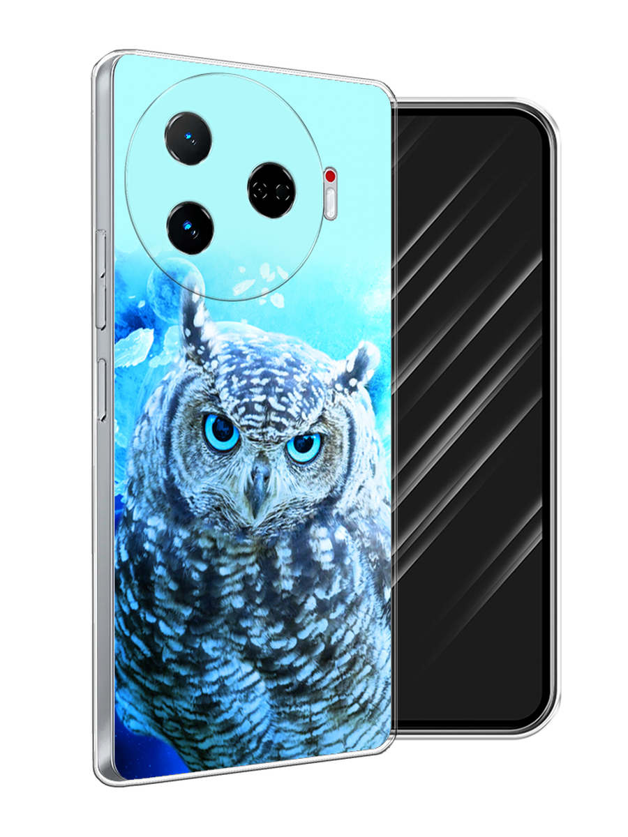 

Чехол Awog на Tecno Camon 30 Pro 5G "Сова арт 7", Синий;голубой, 305150-1
