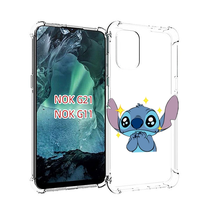 

Чехол Mypads Милый-Стич Детский Для Nokia G11/G21, Прозрачный, Tocco