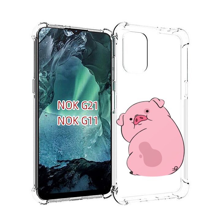 

Чехол Mypads Милый-Поросенок Детский Для Nokia G11/G21, Прозрачный, Tocco