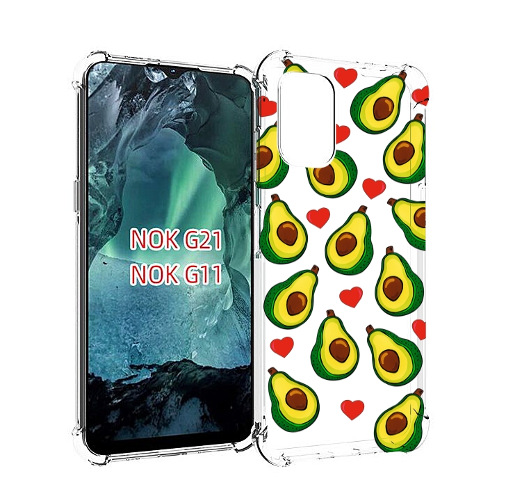 

Чехол Mypads Миленькие-Авокадо Для Nokia G11/G21, Прозрачный, Tocco