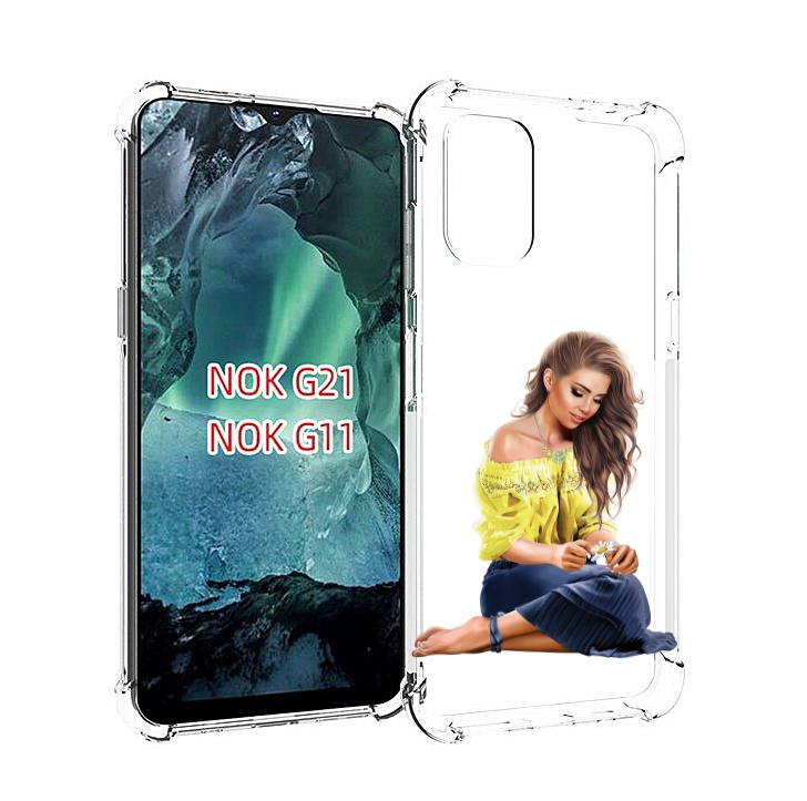 

Чехол Mypads Миленькая-Девочка Женский Для Nokia G11/G21, Прозрачный, Tocco
