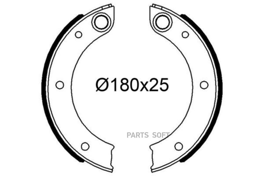 

Тормозные колодки Valeo барабанные 564310