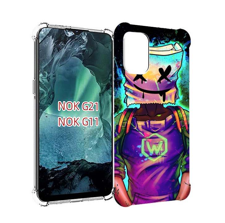 

Чехол Mypads Маршмеллоу-Глитч Для Nokia G11/G21, Прозрачный, Tocco