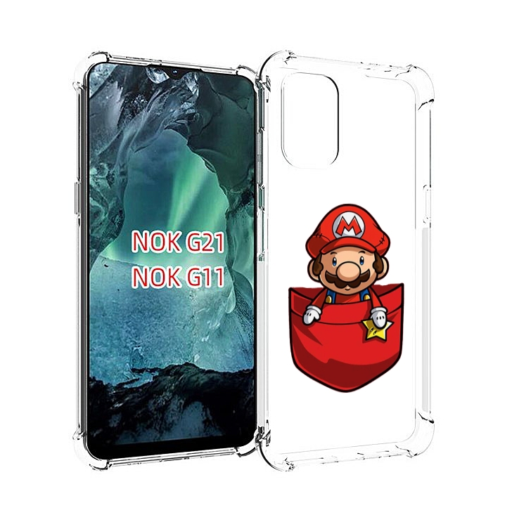 

Чехол MyPads марио в кармашке детский для Nokia G11 / G21, Прозрачный, Tocco