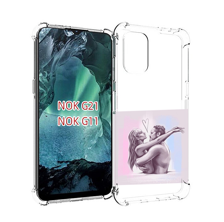 

Чехол Mypads Любовные-Тела Для Nokia G11/G21, Прозрачный, Tocco