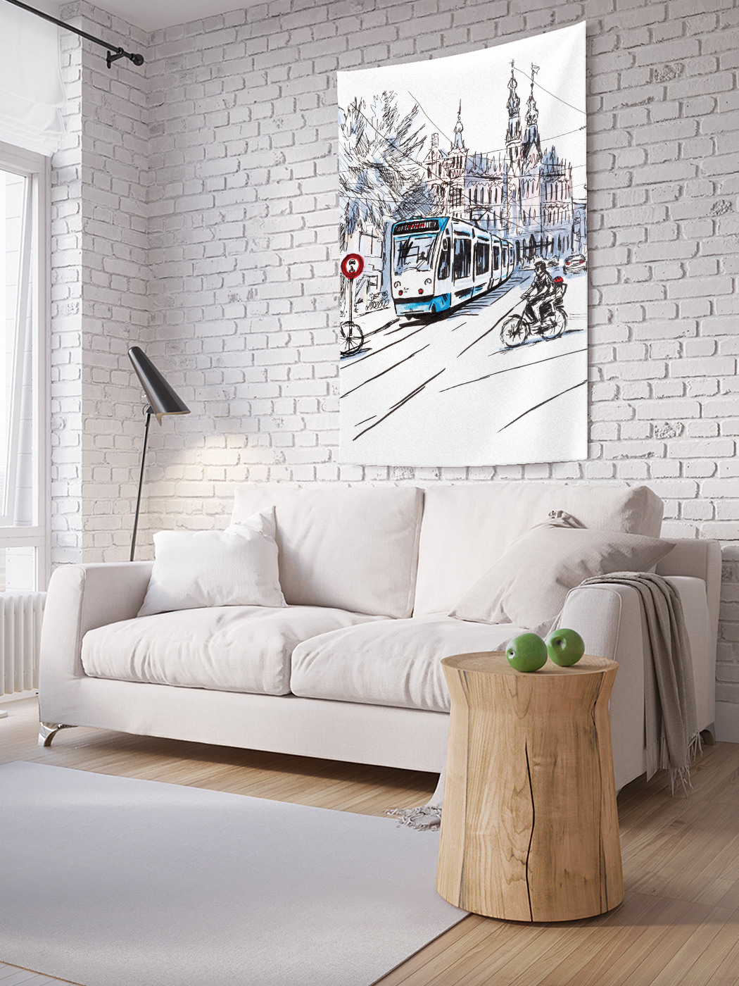 

Вертикальное фотопанно на стену JoyArty Эскиз улицы 150x200 см, Эскиз улицы