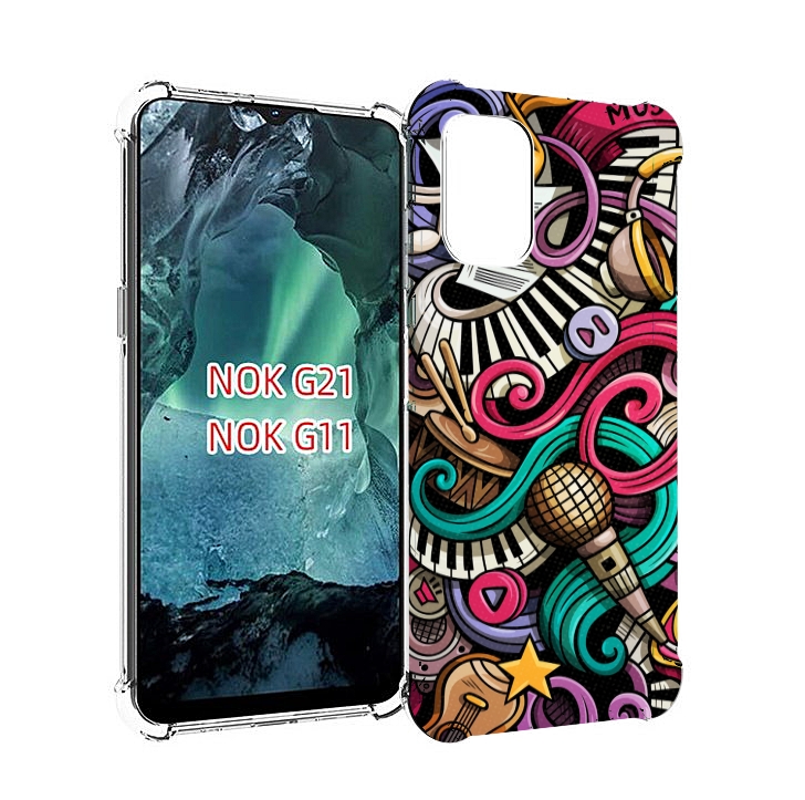 

Чехол Mypads Любимая-Музыка Для Nokia G11/G21, Прозрачный, Tocco