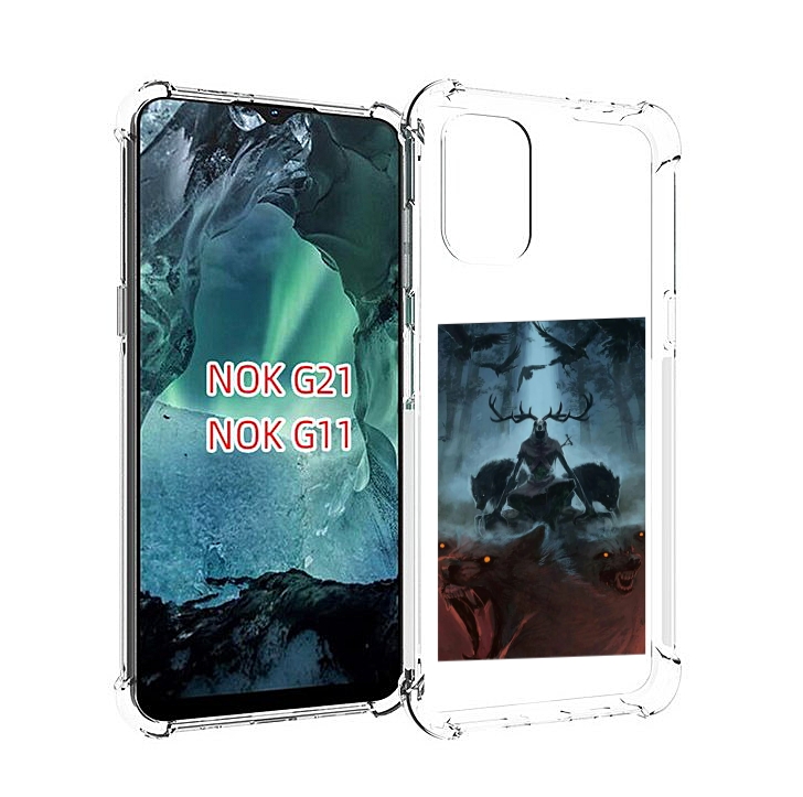 

Чехол Mypads Лось Демон Для Nokia G11/G21, Прозрачный, Tocco