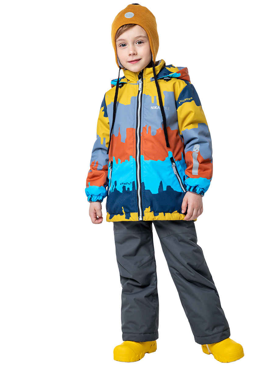 

Комплект верхней одежды NIKASTYLE 7м0323, терракот/серый, 110, 7м0323