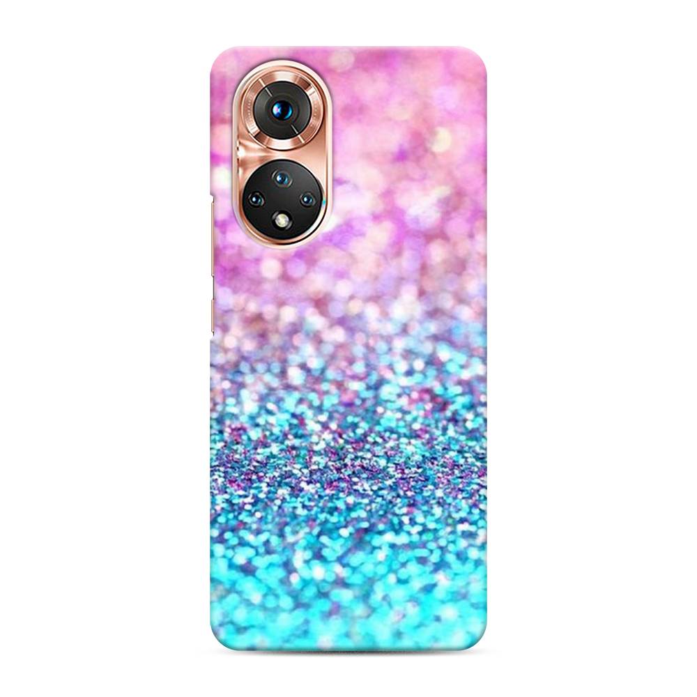 

Чехол Awog "Розово-голубые глиттеры рисунок" для Honor 50