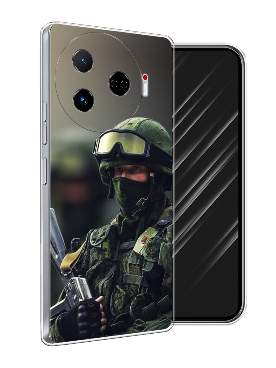 

Чехол Awog на Tecno Camon 30 Pro 5G "Солдат", Зеленый;серый, 305150-1