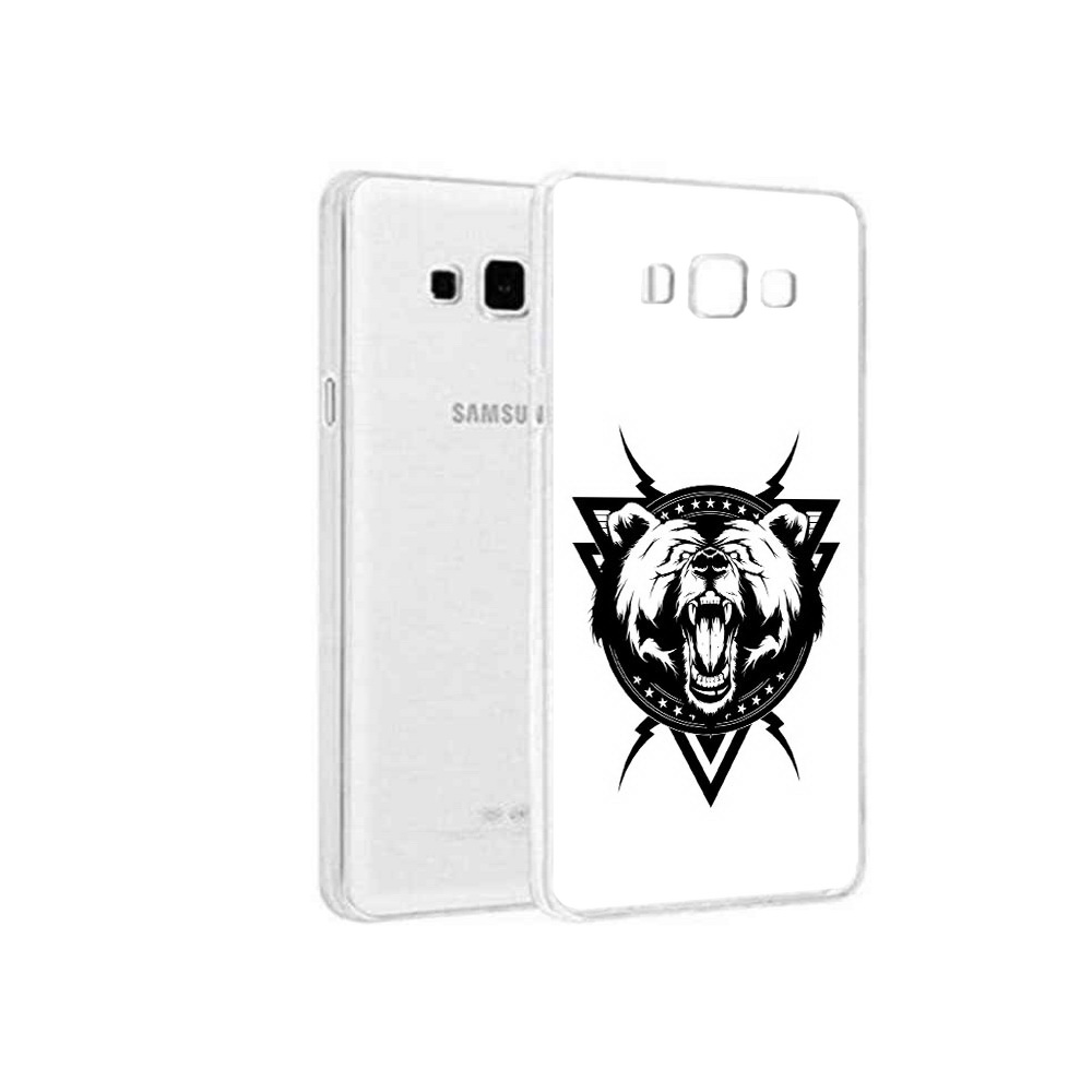 

Чехол MyPads Tocco для Samsung Galaxy A8 медведь в треугольнике, Прозрачный, Tocco