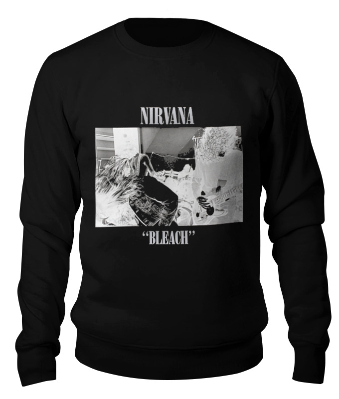 

Свитшот унисекс Printio Nirvana bleach album t-shirt черный XS, Nirvana bleach album t-shirt