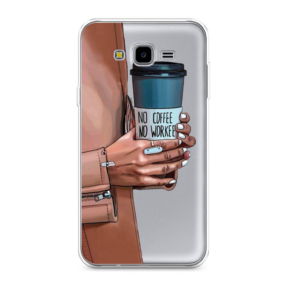 

Чехол Awog на Samsung Galaxy J7 Neo "No coffee", Коричневый;серый, 25350-7