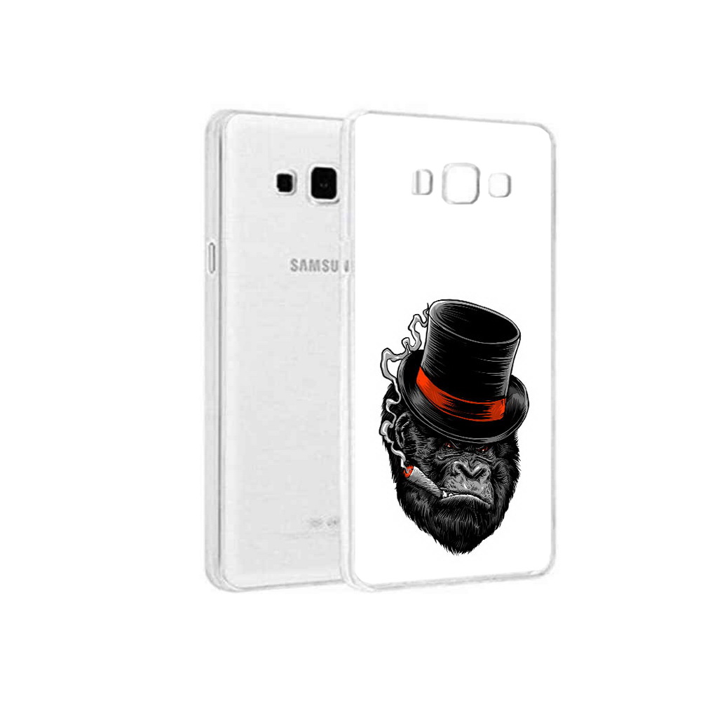 

Чехол MyPads Tocco для Samsung Galaxy A8 дизайнерская горилла, Прозрачный, Tocco