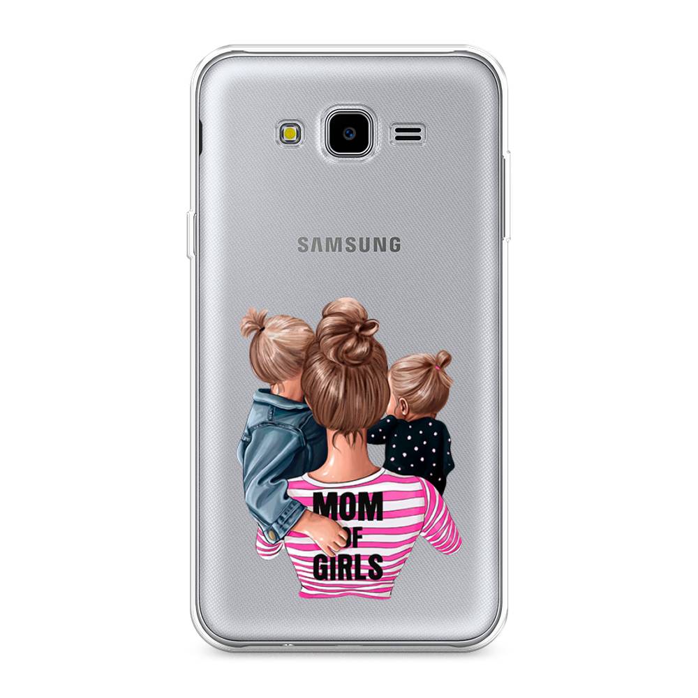 

Чехол Awog на Samsung Galaxy J7 Neo "Mom of Girls", Синий;розовый;черный, 25350-6