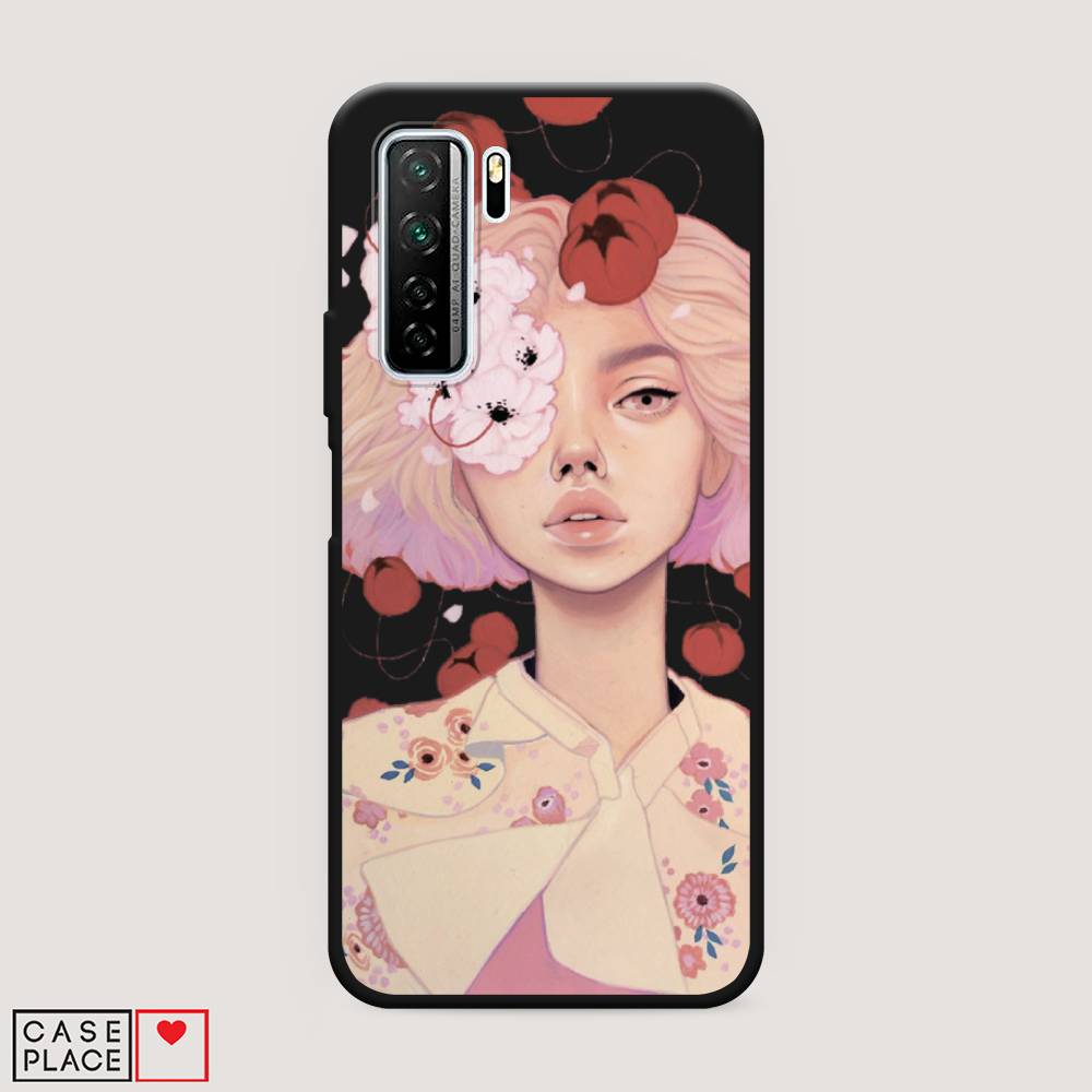 

Чехол Awog на Huawei P40 lite 5G "Цветочная анархия", Бежевый;розовый;красный, 6103052-1