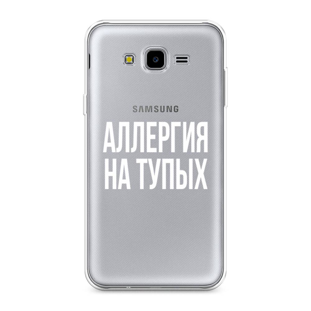 фото Чехол awog "аллергия на тупых" для samsung galaxy j7 neo