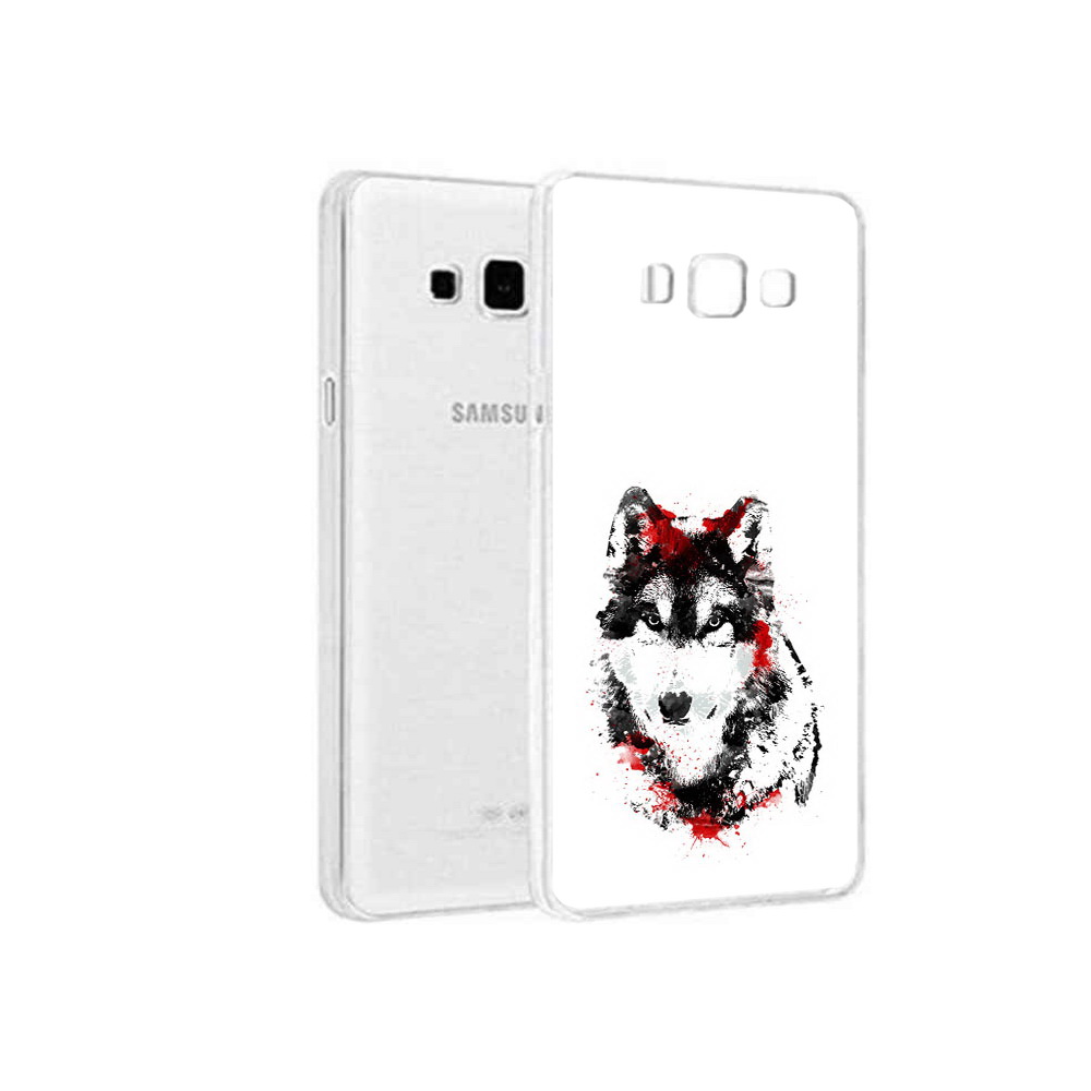 

Чехол MyPads Tocco для Samsung Galaxy A8 кровавый волк, Прозрачный, Tocco
