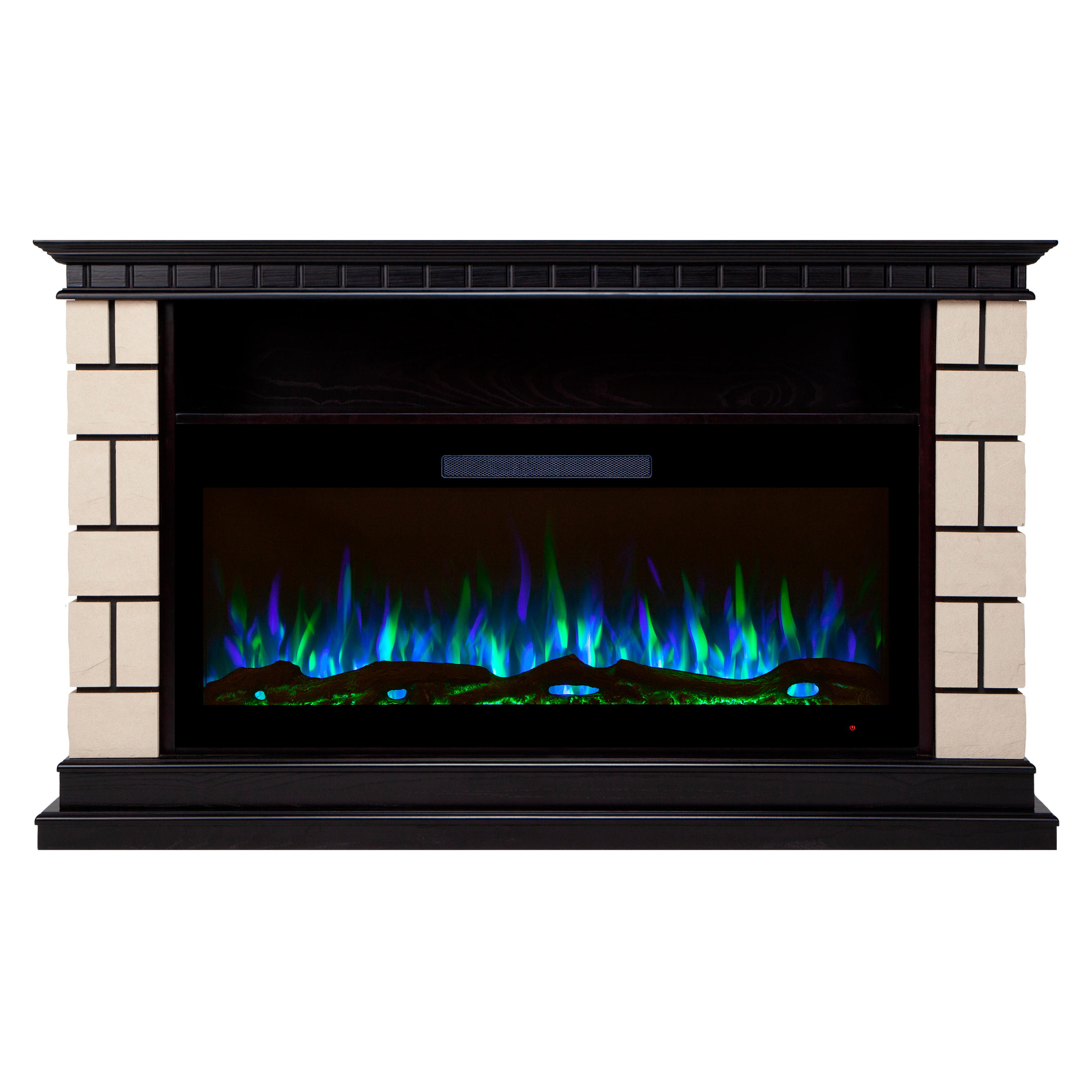 

Электрокамин RealFlame Santi 42 AO c Diamond 42, с муляжом дров и кристалами
