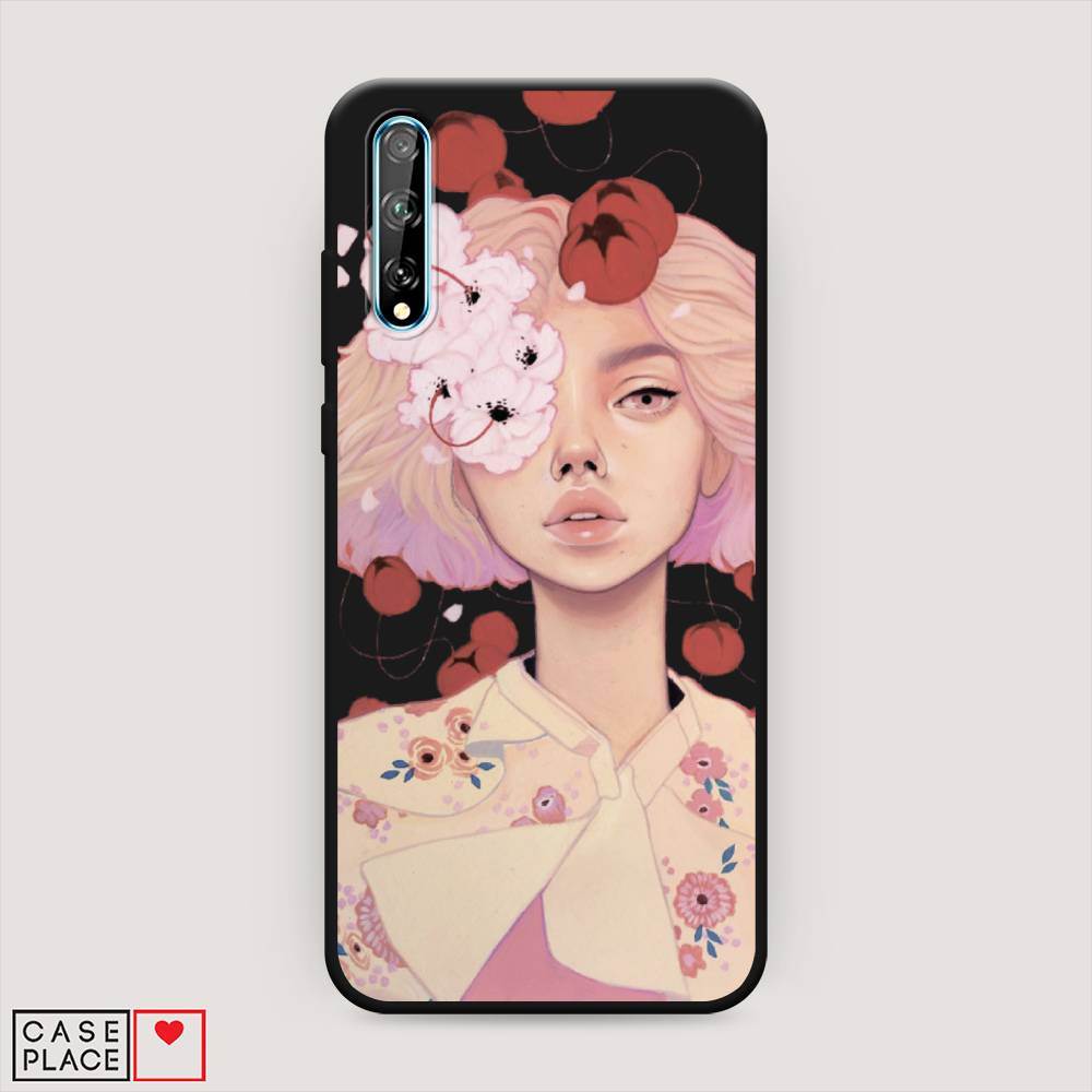 

Чехол Awog на Huawei P Smart S "Цветочная анархия", Бежевый;розовый;красный, 6103552-1