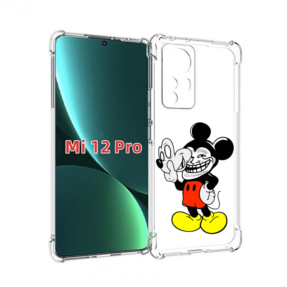 

Чехол MyPads микки-маус-троллер для Xiaomi 12S Pro, Прозрачный, Tocco