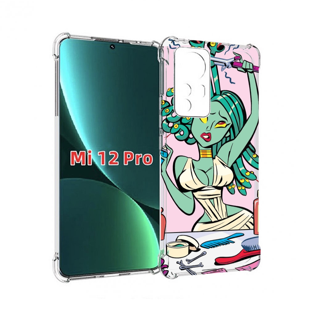 

Чехол MyPads медуза расчесывается женский для Xiaomi 12S Pro, Прозрачный, Tocco