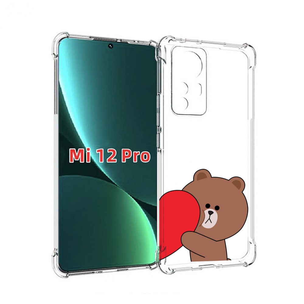 

Чехол MyPads медвежонок детский для Xiaomi 12S Pro, Прозрачный, Tocco