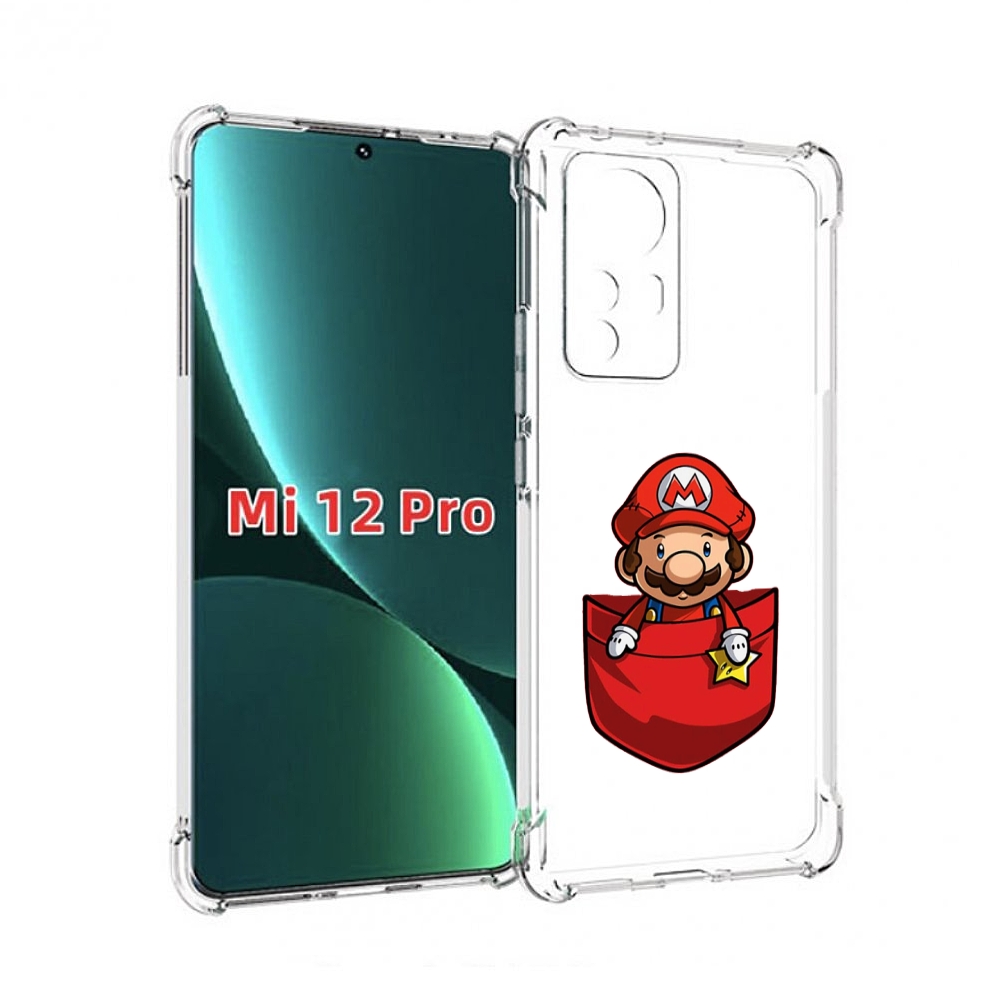 

Чехол MyPads марио в кармашке детский для Xiaomi 12S Pro, Прозрачный, Tocco
