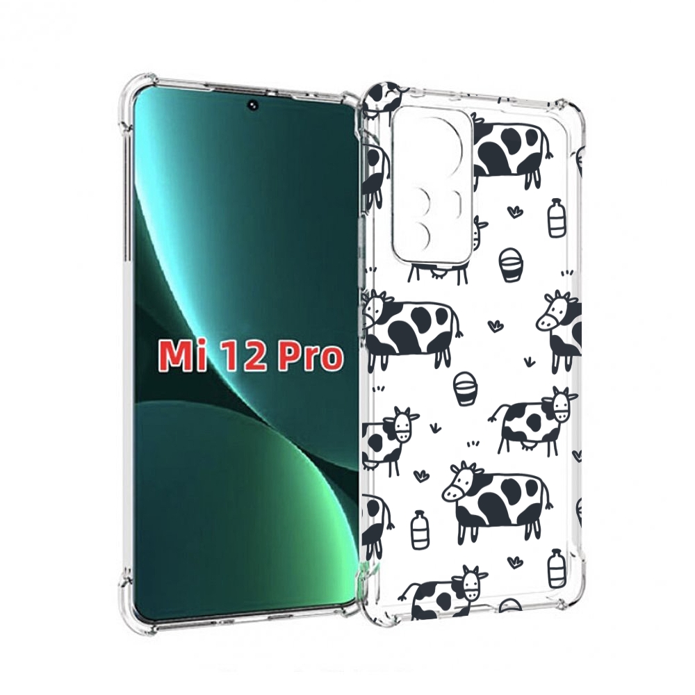 

Чехол MyPads маленькие-коровки для Xiaomi 12S Pro, Прозрачный, Tocco