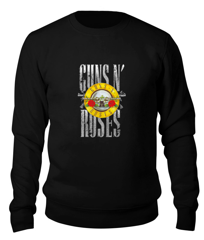 

свитшот унисекс Printio Guns n' roses черный M, Guns n' roses