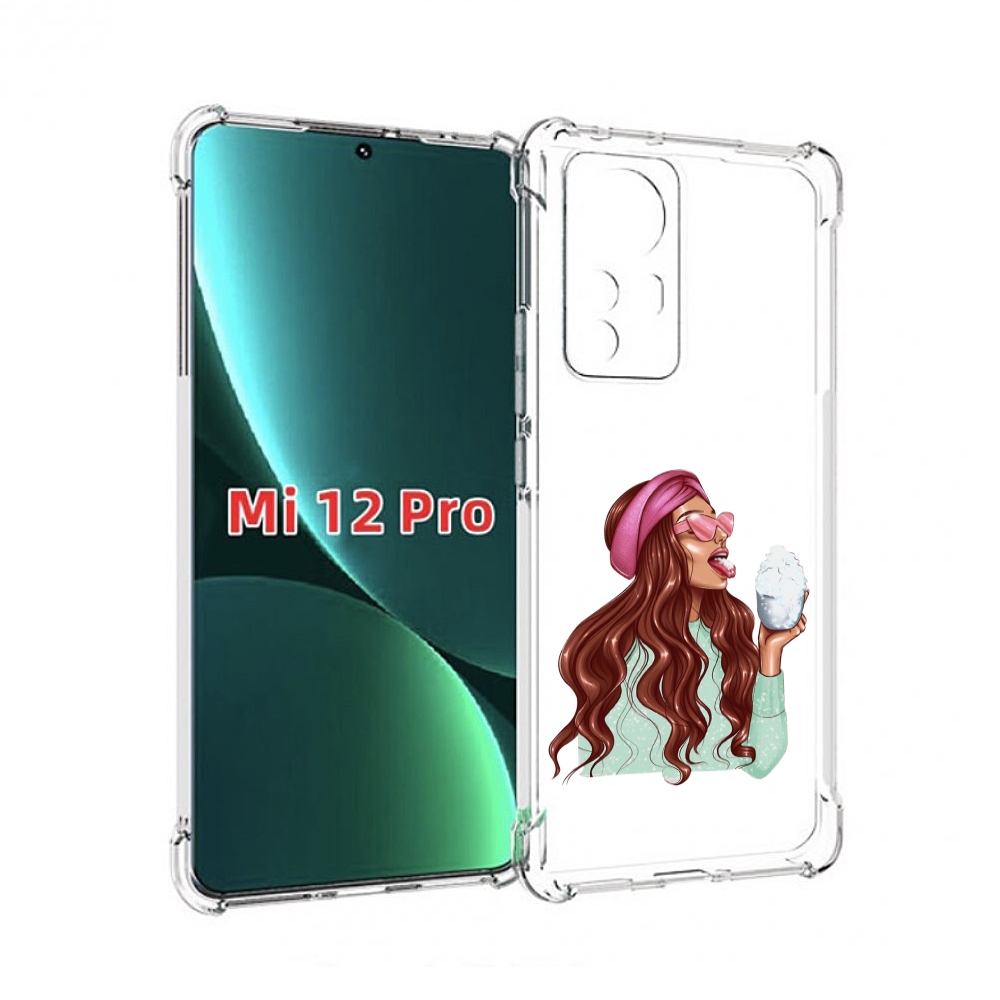 

Чехол MyPads любительница-снега женский для Xiaomi 12S Pro, Прозрачный, Tocco